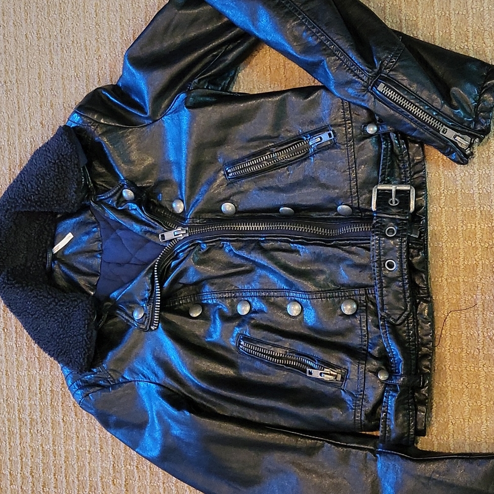 Free People faux leather jacket